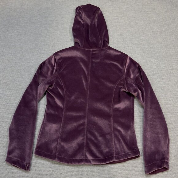 Columbia Womens Purple Full Zip Fleece Jacket Lined Pockets Hooded Size Medium - Picture 4 of 14